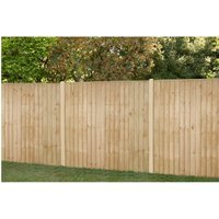 6ft x 5ft 1.83m x 1.54m Pressure Treated Vertical Board Fence Panel – Pack of 4