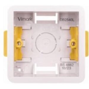Vimark 1 Gang Dry Lining Box Single - 35mm