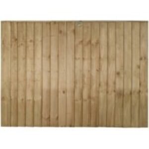 6ft x 4ft 1.83m x 1.23m Pressure Treated Vertical Board Fence Panel - Pack of 4