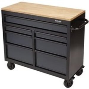 BUNKER® Grey 7 Drawer Workbench Roller Tool Cabinet - 41in