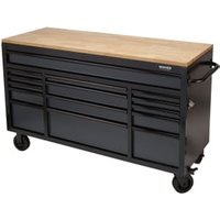 BUNKER® Grey 15 Drawer Workbench Roller Tool Cabinet – 61in