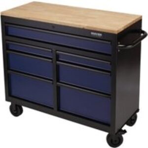 BUNKER® Blue 7 Drawer Workbench Roller Tool Cabinet - 41in
