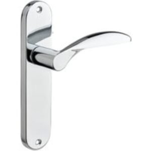 Shorne Polished Chrome Lever Latch Door Handle - 1 Pair