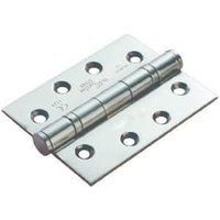4FireDoors Ball Bearing Hinge – Chrome 102 x 76 x 3mm Pack of 3