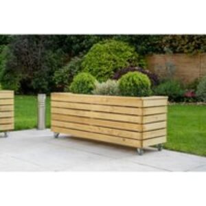 Linear Planter - Long with Wheels Home Delivery