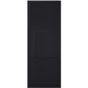 LPD Internal Tribeca 3 Panel Primed Plus Black Solid Core Door - 762 x 1981mm
