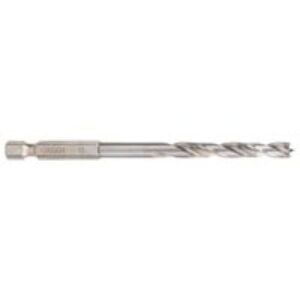 Bosch 2608595522 Hex Shank HSS Brad Point Wood Drill Bit - 6 x 106mm