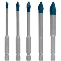 Bosch 2608900597 HEX-9 5 Piece Hard Ceramic Drill Bit Set