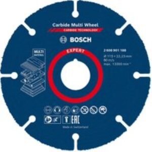 Bosch 2608901188 Expert Carbide Multi Material Cutting Disc - 115 x 1 x 22.23mm