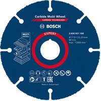 Bosch 2608901188 Expert Carbide Multi Material Cutting Disc – 115 x 1 x 22.23mm