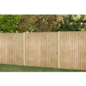 6ft x 5'6ft 1.83m x 1.68m Pressure Treated Closeboard Fence Panel - Pack of 5 Home Delivery