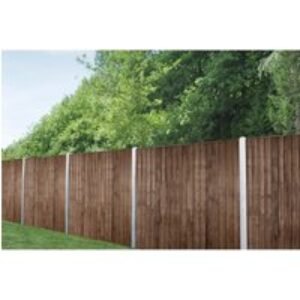 6ft x 6ft 1.83m x 1.85m Pressure Treated Brown Pressure Treated Closeboard Fence Panel - Pack of 5 Home Delivery