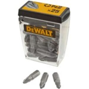 DEWALT PZ2 DT71521-QZ 25mm Standard Tic Tac  Bits - Box of 25