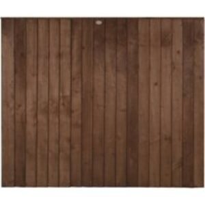6ft x 5'6ft 1.83m x 1.68m Pressure Treated Brown Closeboard Fence Panel