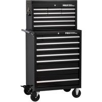 Hilka Professional 16 Drawer Tool Chest and Trolley Combination Unit – Black