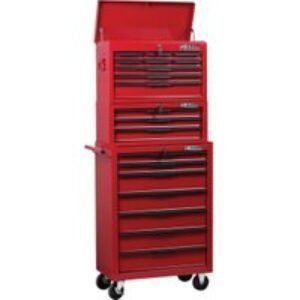 Hilka Heavy Duty 19 Drawer Mobile Combination Unit - Red