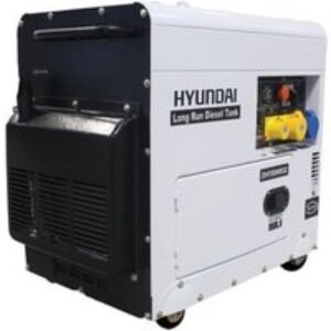 Hyundai DHY8000SELR 6.0kW 115V/230V Silenced Air Cooled Diesel Generator - 6000W