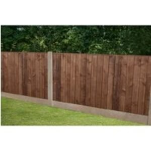 6ft x 3ft 1.83m x 0.93m Pressure Treated Brown Pressure Treated Closeboard Fence Panel - Pack of 4 Home Delivery