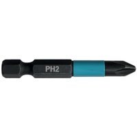 Makita B-63725 Impact Black Screwdriver Bit  PH2 – 50mm – Pack of 2