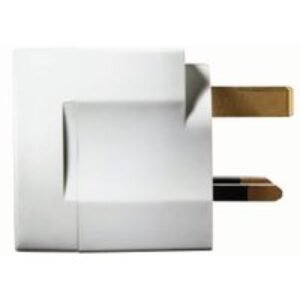 Masterplug 13A 2 Way Unfused Socket Adaptor - White
