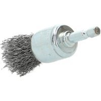 Norton Expert Hex Shank Crimped Steel End Brush – 25mm