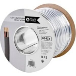 Pitacs 3 Core 6243Y Grey Earth Cable - 1.0mm² - 50m