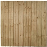 6ft x 6ft 1.83m x 1.85m Pressure Treated Vertical Board Fence Panel – Pack of 3
