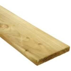 Wickes Kiln Dried Treated Sawn Spruce Timber - 22x150x3000mm