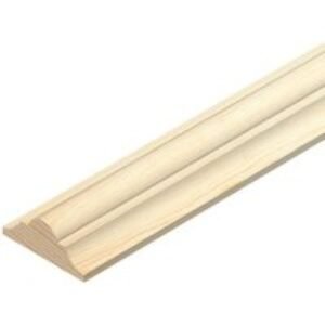Wickes Pine Double Astragal Moulding - 34 x 12 x 2400mm