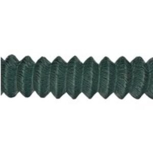 4TRADE Green Plastic Coated Chainlink Fence 25m x 1200mm x 50mm x 2.5mm