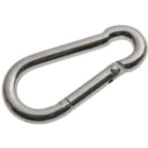 Wickes Bright Zinc Plated Carbine Hook - 7mm - Pack 2