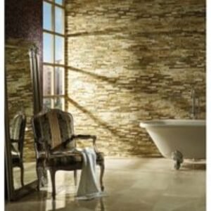 Wickes Oyster Split Face Mosaic Tile - 360 x 100mm - Pack of 2