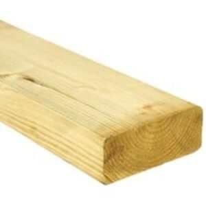 Wickes Treated Kiln Dried C16 Timber - 45 x 120 x 2400mm