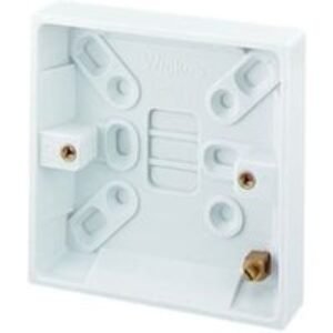 Wickes 1 Gang Pattress Box - White 16mm