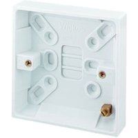 Wickes 1 Gang Pattress Box – White 16mm