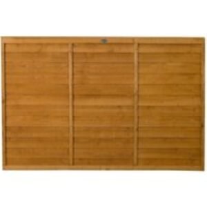 6ft x 4ft 1.83m x 1.22m Dip Treated Overlap Fence Panel - Pack of 3