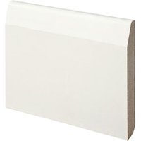 Wickes Dual Purpose Chamfered / Bullnose Primed MDF Skirting – 18 x 119 x 2400mm