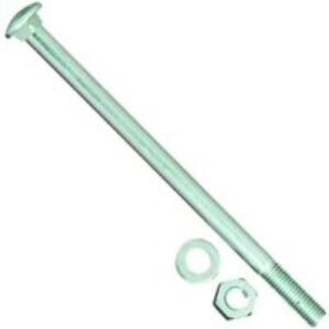 Wickes Carriage Bolt Nut & Washer - M8 x 75mm Pack of 6