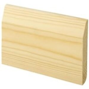 Wickes Dual Purpose Chamfered / Bullnose Pine Skirting - 15 x 95 x 3600 mm