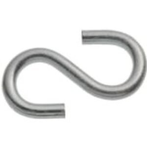 Wickes Bright Zinc Plated S Hook - 50mm - Pack 4