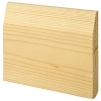 Wickes Chamfered / Bullnose Natural Pine Skirting – 19 x 144 x 4200mm