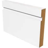 Wickes Grooved Square Edge White MDF Skirting – 18 x 119 x 4200mm