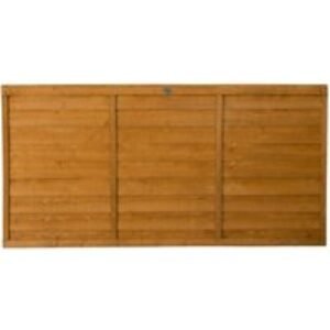 6ft x 3ft 1.83m x 0.91m Dip Treated Overlap Fence Panel - Pack of 3