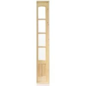 Wickes Newland Glazed Pine 4 Lite Internal French Door Demi Side Panel - 1981 x 292mm