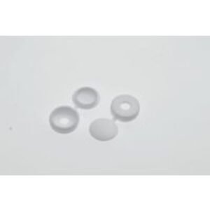 Wickes Plastic Screw Cover Caps - White Pack of 100