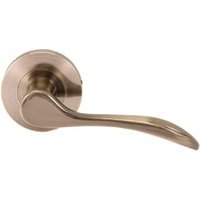 Paris Antique Brass Round Rose Door Handle – 1 Pair