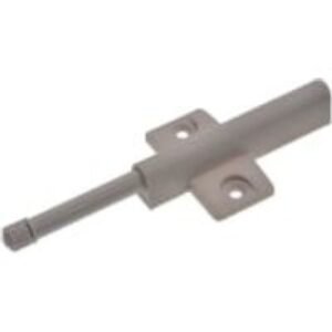 Wickes Bumper Push Door Latch Cross Mount - Grey 40mm Pack of 5