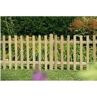 Pressure Treated Ultima Pale Picket Fence Panel 6ft x 3ft (1.83m x 0.9m) - Pack of 4