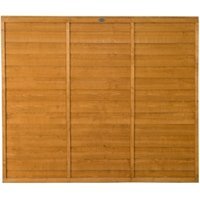 6ft x 5ft 1.83m x 1.52m Dip Treated Overlap Fence Panel – Pack of 3