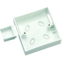 TTE White 1 Gang Cut-Out Pattress Box & Adaptor – 32mm